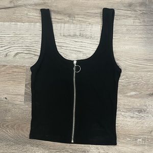 Zipper Tank Top